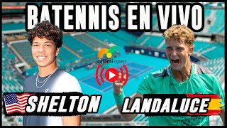 Ben Shelton vs Martin Landaluce  Miami Open 2024  Reaccionando en vivo [upl. by Nivlam]