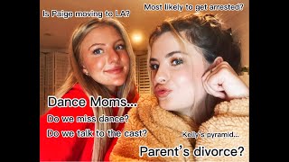 Hyland Sisters QampA Dance Moms Parent’s Divorce [upl. by Kilby]