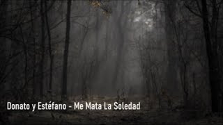 Donato y Estéfano  Me Mata La Soledad  Letra [upl. by Enilrahc779]