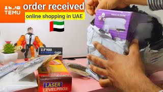 Temu online shopping in UAE order received amp Unboxing [upl. by Vallonia]