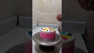 Multi colour cake design multi cake youtubeshorts youtube video trending [upl. by Janeen]