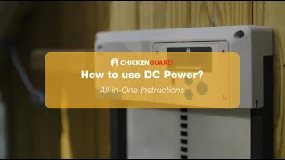 How to install DC power  ChickenGuard AllinOne [upl. by Nommad]