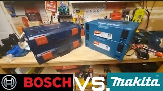 Makita Storage Boxx vsBosch LBoxx [upl. by Etnaihc]