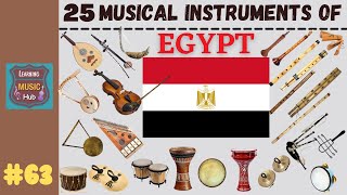 25 MUSICAL INSTRUMENTS OF EGYPT  LESSON 63  LEARNING MUSIC HUB [upl. by Noit]