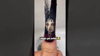 Wait for it 👀 This nail is possessed 👻😱 nailart nails halloweennails beetlejuice [upl. by Brenn750]