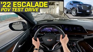 AR NAVIGATION  2022 Cadillac Escalade Premium Luxury Platinum  POV Test Drive [upl. by Ijies]