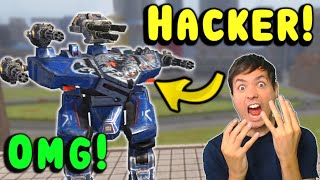 OMG HACKER Flying Leo War Robots Cheater Gameplay WR [upl. by Anyrtak783]