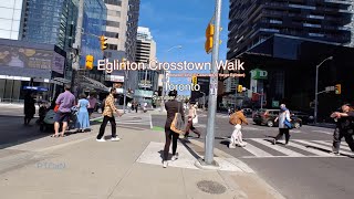 Eglinton Crosstown Walk  Cedarvale to YongeEglinton Toronto Summer 2024 [upl. by Hairahs386]