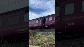 Riley and Son Black 5 No 44871 passing this morning whilst operating between York and Edinburgh [upl. by Wanfried]