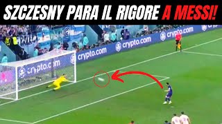 RIGORE MESSI ARGENTINA VS POLONIA  SZCZESNY RIGORE PARATO [upl. by Hamian]