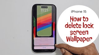 How to delete Lock Screen Wallpaper on iPhone 15 [upl. by Evonne]