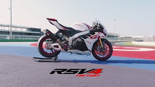 RSV4 Factory  quotSpeed Whitequot Limited Edition in action [upl. by Mendive193]