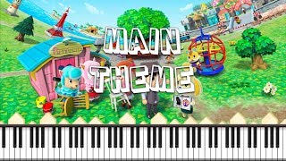 Synthesia Piano Tutorial Animal Crossing New Leaf  Main Theme [upl. by Colline379]