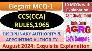 CCSCCA RULES1965 Elegant MCQ1 [upl. by Katlaps509]