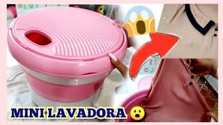 MINI LAVADORA PORTÁTIL 🔥 PONGAMOSLO A PRUEBA🔥 novedades lupita [upl. by Ayamahs]