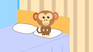 Cinque scimmiette saltano sul letto  Five little monkeys [upl. by Ennaehr]