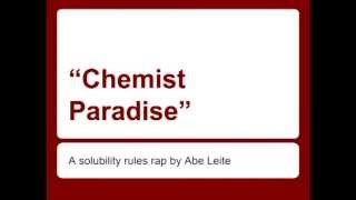 Solubility Rules Rap by Abe L WITH LYRICS [upl. by Nylrahc]