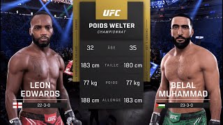 UFC Classic Leon Edwards vs Belal Muhammad  FULL FIGHT [upl. by Nosreme671]