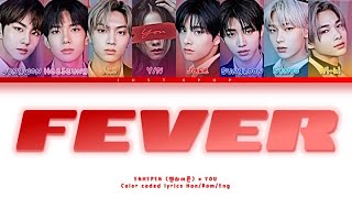 8 members karaoke FEVER  ENHYPEN 엔하이픈 8th member ver Color coded lyrics [upl. by Tnilc213]