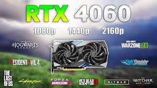 GeForce RTX 4060  Test in 10 Games  1080p  1440p  4K [upl. by Llehcal959]