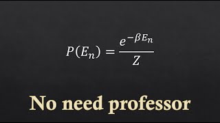 Boltzmann Distribution [upl. by Secrest410]