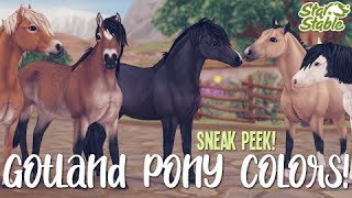 Gotland Pony Coat Colors 😱  Sneak Peek  Star Stable Online [upl. by Efinnej]