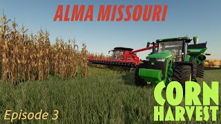 Harvesting Corn and Planting Peas  Alma Missouri Episode 3  Farming Simulator 22 [upl. by Mirth]