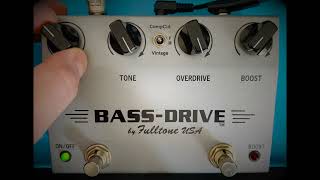 Fulltone Bass Drive Bass Effect Pedal Demo Overdrive [upl. by Studley]