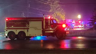 Alliston Emergency Services Fire Response 8182024 [upl. by Daub]