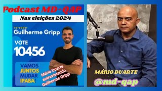 Mário Duarte entrevistando Guilherme Gripp candidato a vereador em IpabaMG [upl. by Osnola464]