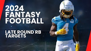 2024 Fantasy Football Cheat Sheet  LateRound Running Back Sleepers [upl. by Ahsilef954]