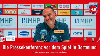 Die Pressekonferenz vor dem Spiel gegen Borussia Dortmund [upl. by Otes]