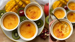 Créme brulée 🥮 egyszerű és finom desszert  BebePiskóta [upl. by Wilburn]