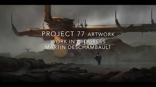 Project77 full process digital painting [upl. by Ahsenal61]