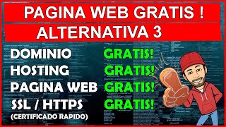 🖐️ Pagina Web GRATIS dominio hosting SSL ALTERNATIVA 3 wordpress 1 tutorial español [upl. by Macmahon]