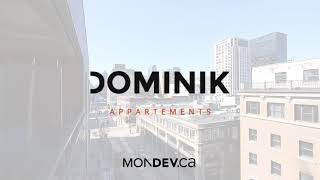 DOMINIK Condos Locatifs Rentals 1255 rue SaintDominique 709 VilleMarie Montreal Quebec [upl. by Ahseeyt9]