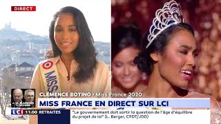 Clémence Botino Miss France 2020 sur LCI [upl. by Rorie]