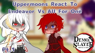 Uppermoons React To Endeavor Vs All For One  MoonSl4yerss [upl. by Atiluj801]