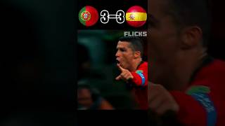 Portugal vs Spain CR7 HatTrick  FIFA World Cup 2018 worldcup football shorts [upl. by Bax]