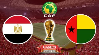 Egypt vs Guinea Bissau  World Cup 2026 African Qualifiers  eFootball PES Gameplay PC HD [upl. by Ecinnahs666]