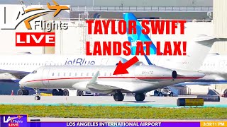 Taylor Swift Landing at LAX [upl. by Ttenrag]