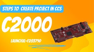 How to create a project in Code Composer Studio for C2000F28379D Microcontroller [upl. by Rogovy815]