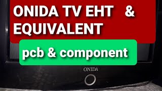 ONIDA TV eht number with equivalent  component and pcb details  igo eht  RAJDEBTECHNICS [upl. by Karlie62]