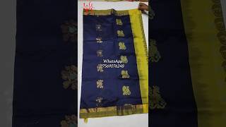 Uppada silk by cotton handloom sarees uppadasarees silksarees cottonsarees trending handloom [upl. by Mylor]