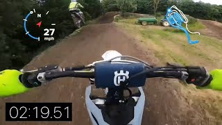 DirtFlying Fun on the Husqvarna 250 FC at Besthorpe Motocross [upl. by Vickie]