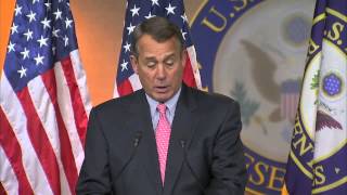 Boehner on Sequestration and Budget Proposal [upl. by Olrac544]