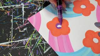 Relaxing coloring marker sound No talking ASMR [upl. by Shanda]