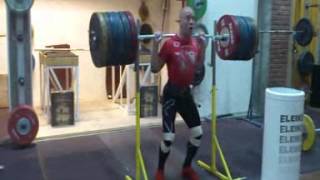 250 kg 551 lbs raw ATG squat [upl. by Sauls830]