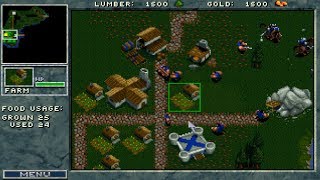 WarCraft 1  HUMANS vs ORCS 4K Gameplay [upl. by Ydennek]