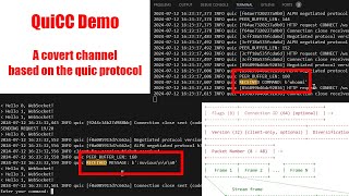 A bidirection quic protocol covert channel  QuiCC v100 [upl. by Elesig]